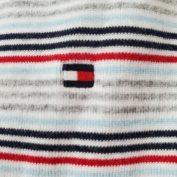 Tommy Hilfiger NWT Short Sleeve T-Shirt Ted, White. Blue, Gray Stripes S… - Picture 5 of 14